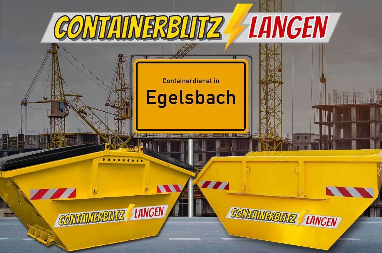 Container für Bauschutt mit und ohne Deckel in Egelsbach