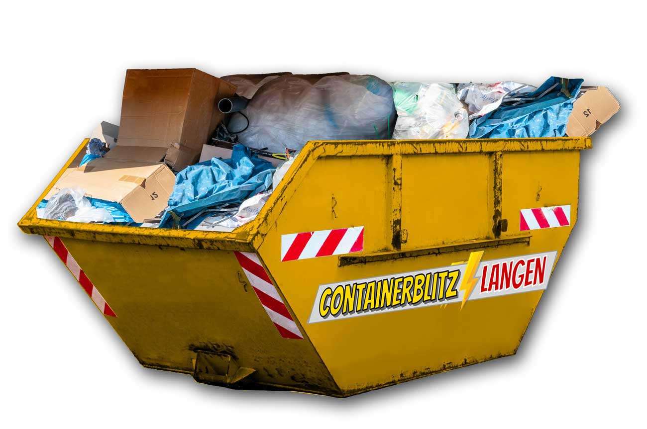 Verpackungsmüll Container inkl. günstiger Entsorgung in Langen und Umgebung.