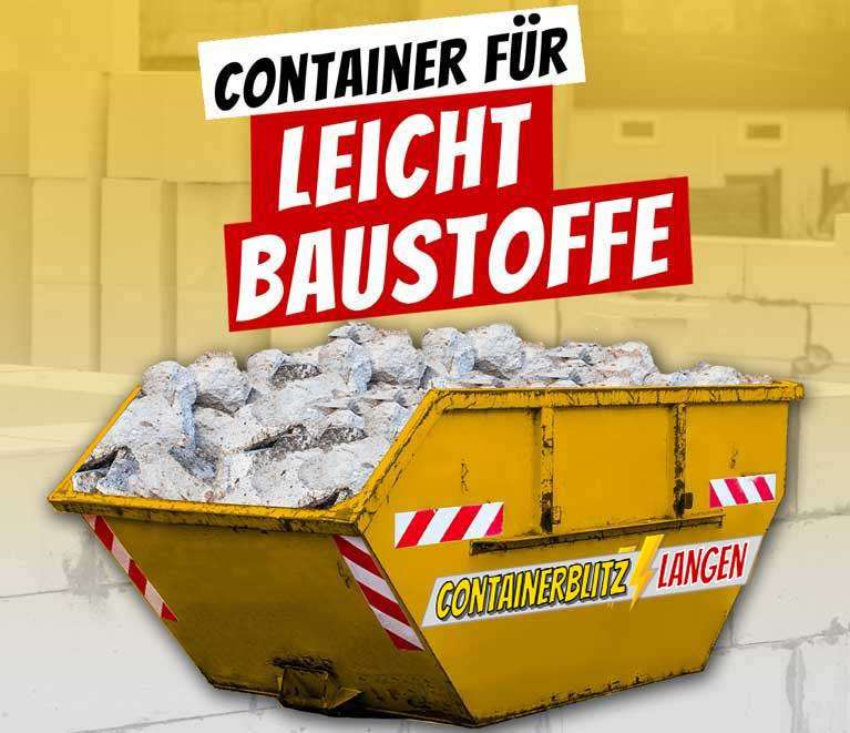 Container für Leichtbaustoffe