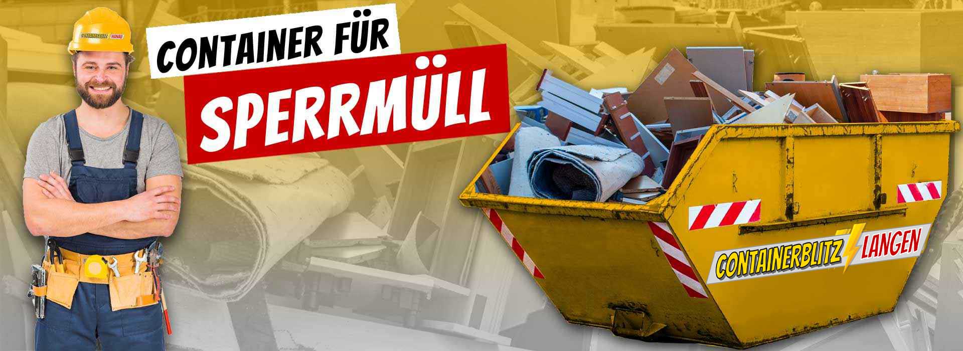 Container für Sperrmüll
